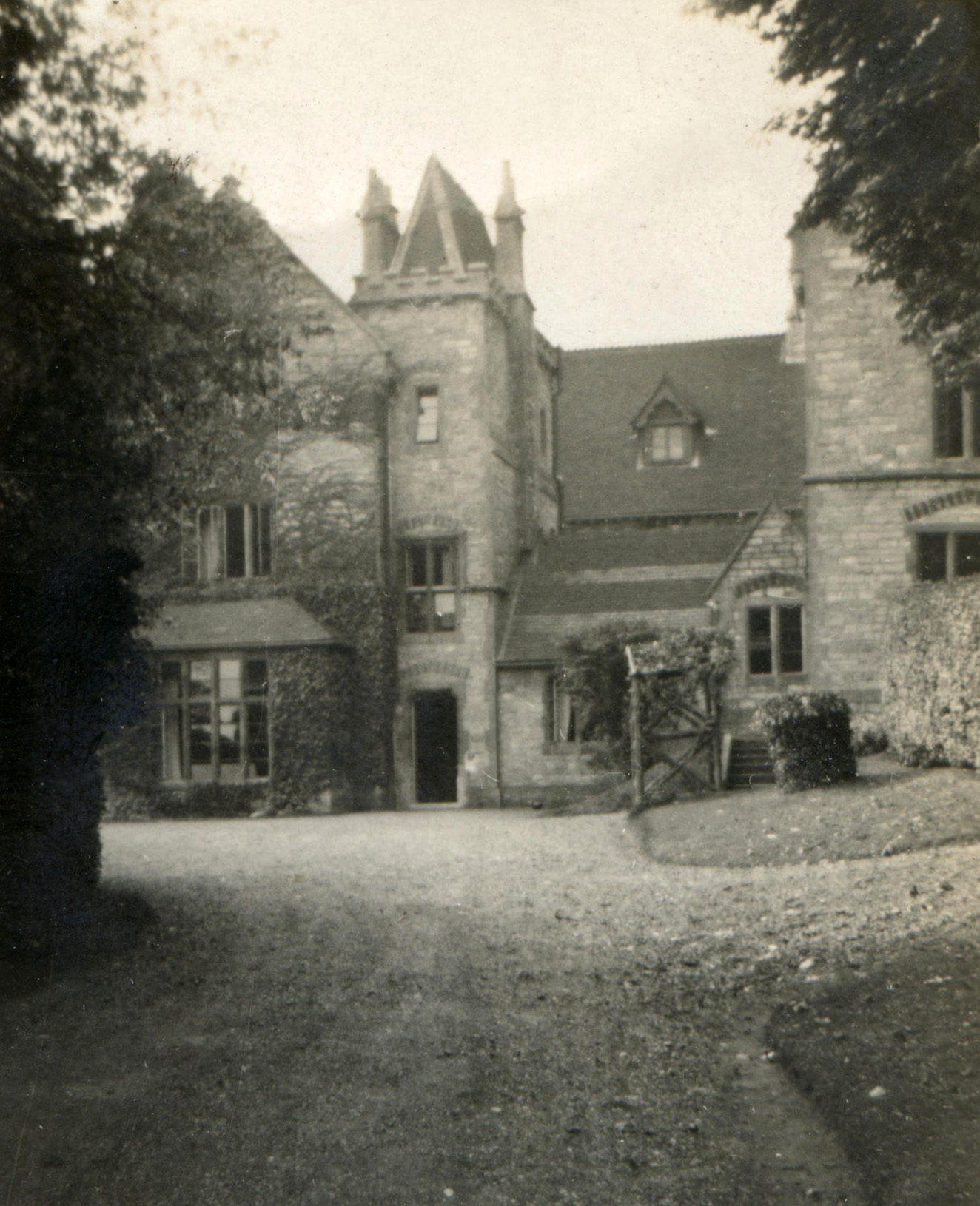 The college entrance, much as it would have appeared to Herbert on his arrival in 1906